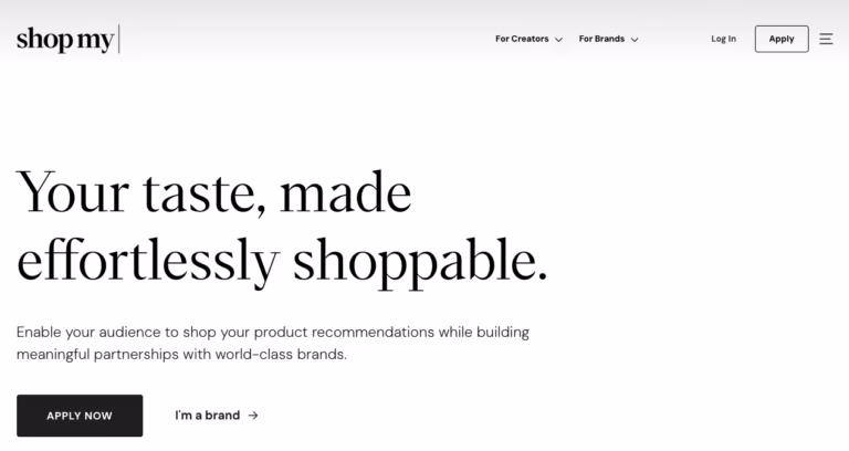 shopmy.us website homepage